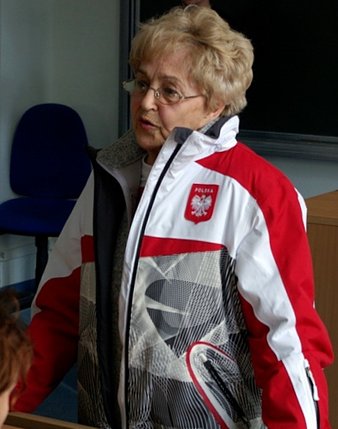 Elbląg, Helena Pilejczyk zachęca studentów do uprawiania sportu Elbląg, Helena Pilejczyk zachęca studentów do uprawiania sportu