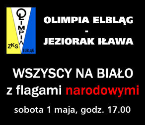 Elbląg, Patriotyczna oprawa meczu z Jeziorakiem Elbląg, Patriotyczna oprawa meczu z Jeziorakiem