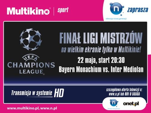 Elbląg, Finał Ligi Mistrzów na wielkim ekranie