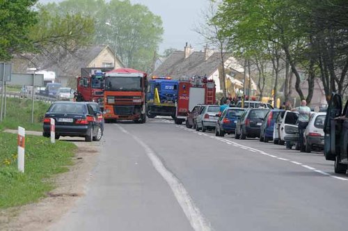 Elbląg, Droga nr 7 była przez kilkadziesiąt minut zablokowana