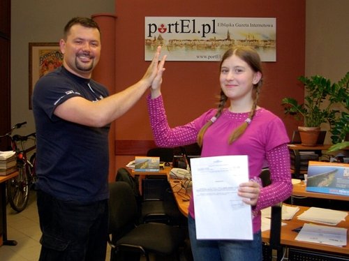 Elbląg, Marcin Trudnowski, szef Grupy Wodnej i Weronika Pietrzak Elbląg, Marcin Trudnowski, szef Grupy Wodnej i Weronika Pietrzak