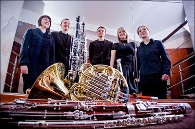 Elbląg, Muzycy zespołu Neptun Wind Quintet.
