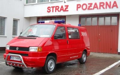 Elbląg, Volkswagen otrzymał przepisowe malowanie i urządzenia sygnalizacyjne.