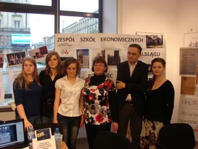 Elbląg, Autorki projektu z ekspertem p. Piotrem Gursztynem z Rzeczpospolitej. Elbląg, Autorki projektu z ekspertem p. Piotrem Gursztynem z Rzeczpospolitej.