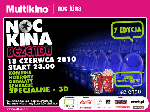 Elbląg, Noc Kina bez endu! Elbląg, Noc Kina bez endu!