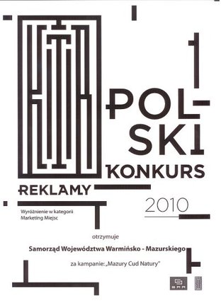 Elbląg, Kampania Mazury Cud Natury znów nagrodzona Elbląg, Kampania Mazury Cud Natury znów nagrodzona
