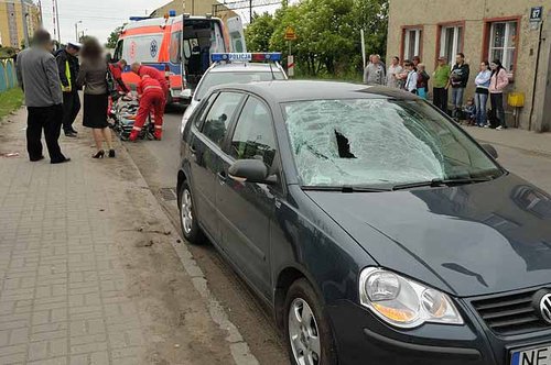 Elbląg, Potrącenie pieszego