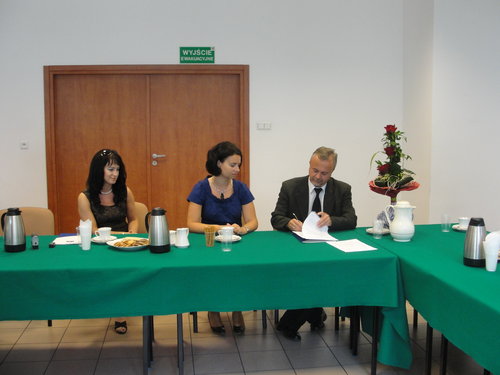 Elbląg, Hanna Pietras, Agnieszka Jurewicz i prof. Dariusz Szlachetko. Elbląg, Hanna Pietras, Agnieszka Jurewicz i prof. Dariusz Szlachetko.
