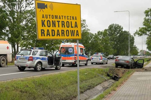Elbląg, Wypadek w Kazimierzowie. Są ranni.