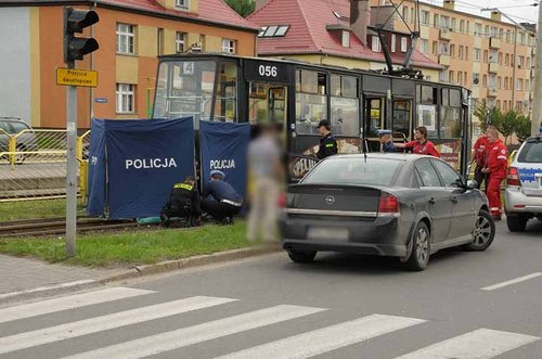 Elbląg, Śmierć pod kołami tramwaju