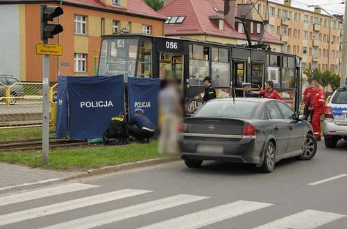 Elbląg, Śmierć pod kołami tramwaju