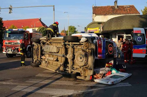 Elbląg, Wypadek karetki