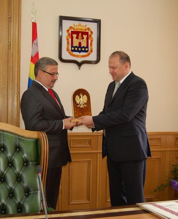 Elbląg, Spotkanie z gubernatorem Kaliningradu Elbląg, Spotkanie z gubernatorem Kaliningradu