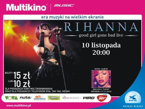 Multikino: Koncert Rihanny Multikino: Koncert Rihanny