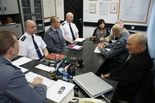 Elbląg, Wczoraj w Komendzie Miejskiej Policji w Elblągu odbyło się spotkanie z przedstawicielami SM Sielanka