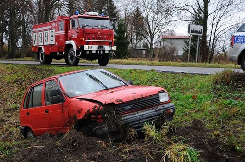 Elbląg, Suzuki wyleciało z drogi