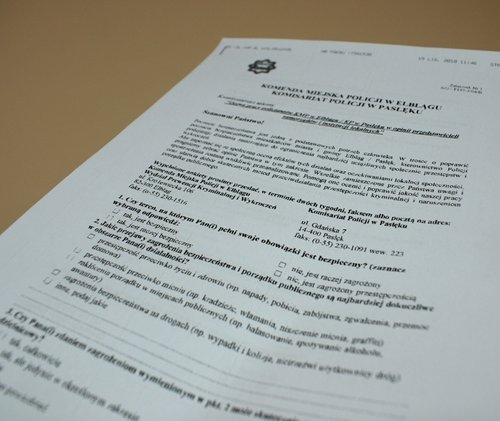 Elbląg, Ankietę wypełniło 100 pasłęczan