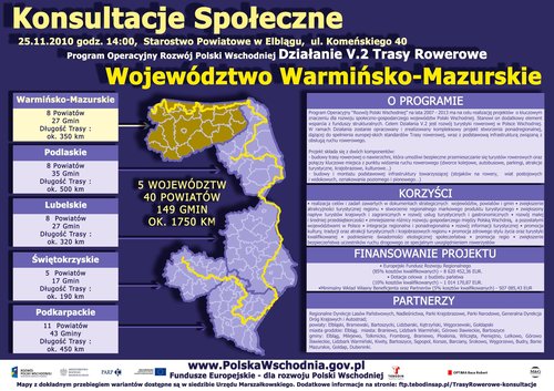 Elbląg, Konsultacje społeczne na temat tras rowerowych Elbląg, Konsultacje społeczne na temat tras rowerowych