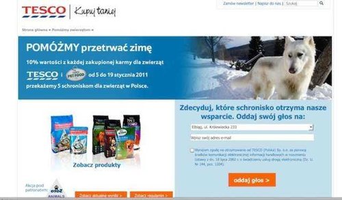 Elbląg, Potrzeba więcej głosów ! Pomóż zwierzakom przetrwać zimę