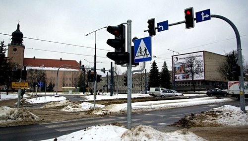Elbląg, Wielkie skrzyżowanie - zwróć uwagę na przepisy Elbląg, Wielkie skrzyżowanie - zwróć uwagę na przepisy