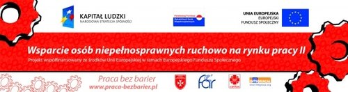 Elbląg, W roku 2011 ośrodek realizuje projekt „Wsparcie osób niepełnosprawnych ruchowo na rynku pracy II”, który skierowany jest do osób niepełnosprawnych ruchowo w stopniu znacznym, między 16 a 60 rokiem życia.