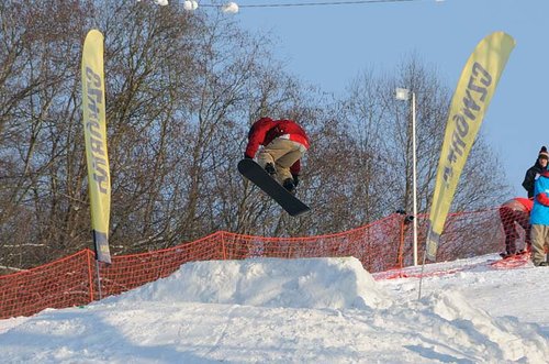 Elbląg, Starty snowboardzistów były widowiskowe