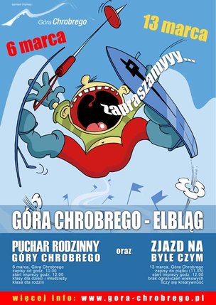 Elbląg, Zawody  narciarskie  na Chrobrego