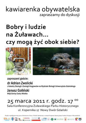 Elbląg, Bobry i ludzie na Żuławach… czy mogą żyć obok siebie? Elbląg, Bobry i ludzie na Żuławach… czy mogą żyć obok siebie?