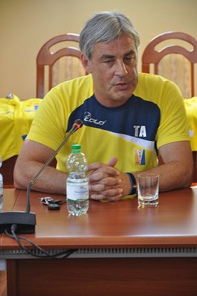 Elbląg, Tomasz Arteniuk trener Olimpii Elbląg Elbląg, Tomasz Arteniuk trener Olimpii Elbląg