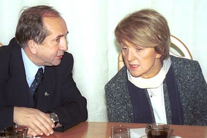 Elbląg, Podczas dzisiejszej wizyty: senator Władysław Mańkut i Danuta Hübner Elbląg, Podczas dzisiejszej wizyty: senator Władysław Mańkut i Danuta Hübner