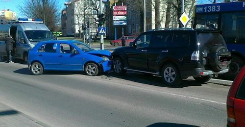 Elbląg, Zderzenie na skrzyżowaniu