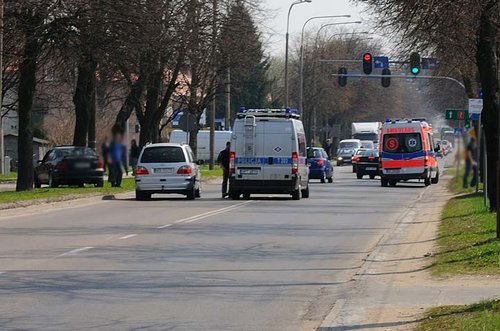 Elbląg, Piesza weszła pod samochód