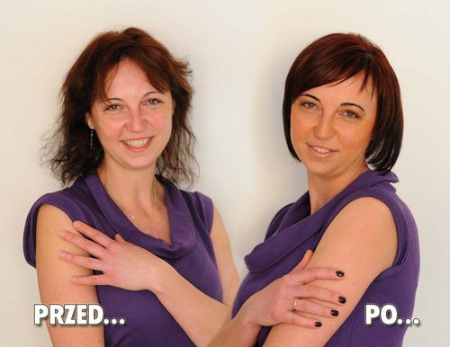 Janina Banach przed i po metamorfozie Janina Banach przed i po metamorfozie