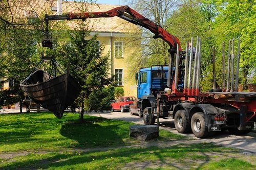 Elbląg, Replika łodzi stanęła na dziedzińcu elbląskiego Mzuem