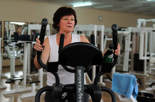 Pani Elżbieta każdego dnia spędza kilka godzin na treningach w Studio Fitness Odessa