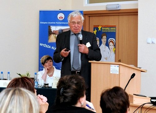 Elbląg, Prof. zw. dr hab. Czesław Kłyszejko mówił na temat badań cytologicznych