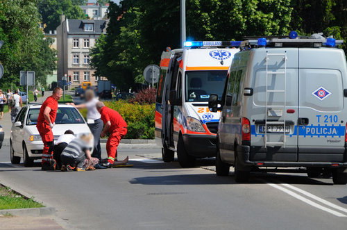 Elbląg, Potrącenie na pasach