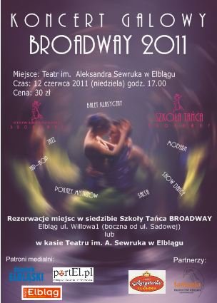 Elbląg, Koncert Galowy Broadway Elbląg, Koncert Galowy Broadway