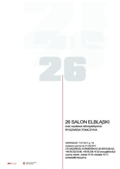 Elbląg, XXVI Salon Elbląski Elbląg, XXVI Salon Elbląski