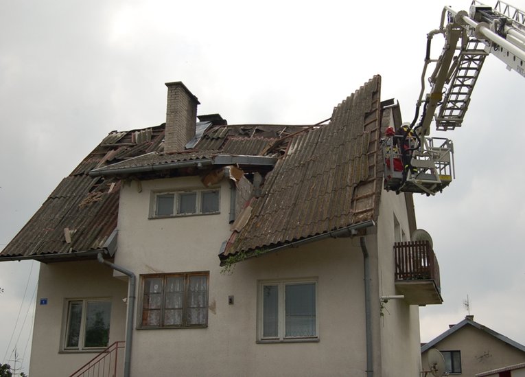 Elbląg, Nawałnica pozostawiła najwiecej strat w miejscowości Rozogi