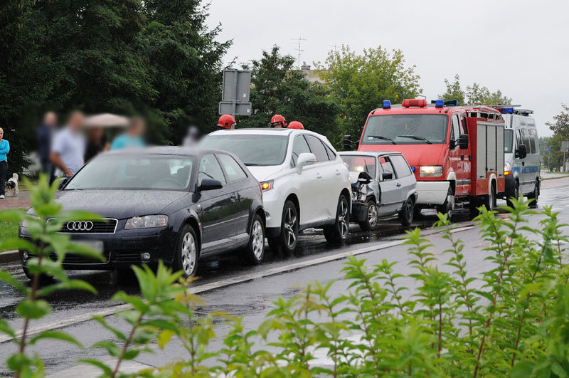 Elbląg, Kolizja trzech pojazdów