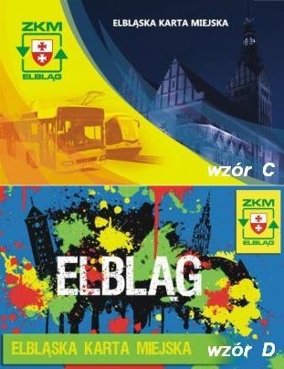 Elbląg, Nowe wzory Elbląskich Kart Miejskich Elbląg, Nowe wzory Elbląskich Kart Miejskich