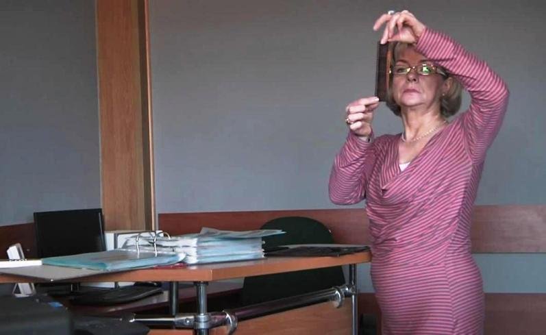Elbląg, Teresa Romanowska w Pracowni Digitalizacji Elbląg, Teresa Romanowska w Pracowni Digitalizacji
