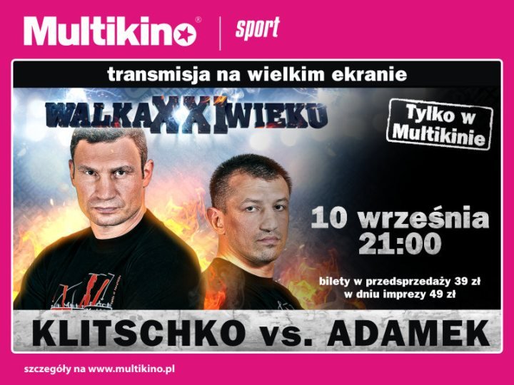 Elbląg, Adamek vs Kliczko na wielkim ekranie Elbląg, Adamek vs Kliczko na wielkim ekranie