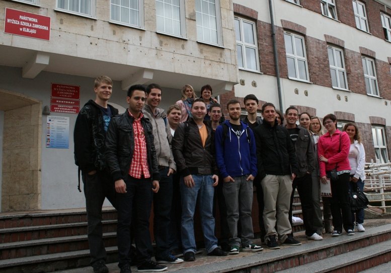 Elbląg, Niemieccy studenci na praktykach w Elblągu