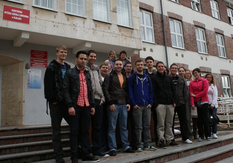 Elbląg, Niemieccy studenci na praktykach w Elblągu Elbląg, Niemieccy studenci na praktykach w Elblągu