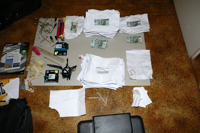 Elbląg, Fałszerze drukowali banknoty na drukarce laserowej, a następnie wprowadzali je w obieg