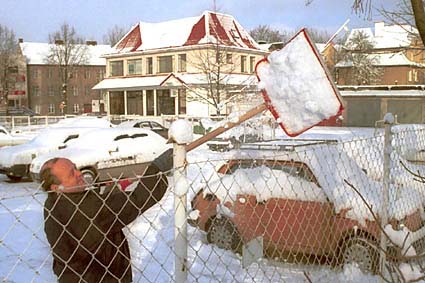 Elbląg, Trzeba sprzątać śnieg