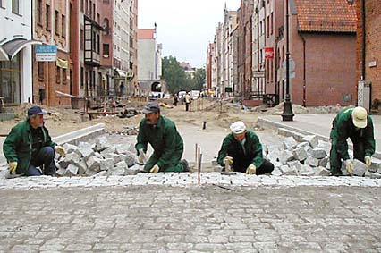 Elbląg, Za unijne pieniądze m.in. wyremontowano ulice na Starym Mieście