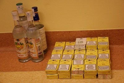 Elbląg, Towar pochodzący z przemytu został zabezpieczony przez policjantów